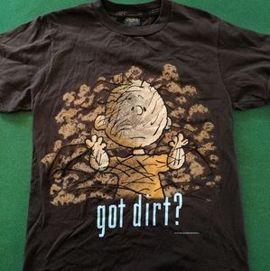Vintage Pigpen Got Dirt Tee Brown Medium